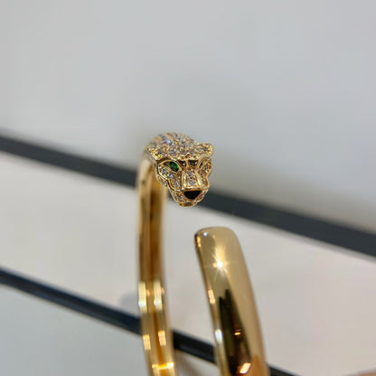 [Kincade Jewelery]PANTHERE GOLD DIAMOND OPEN BRACELET