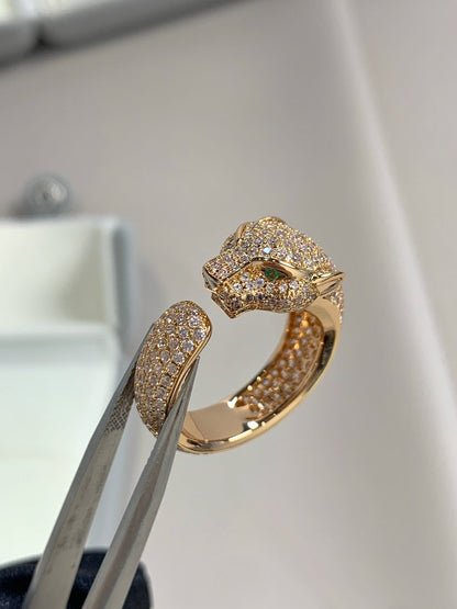 [Kincade Jewelery]PANTHERE PINK GOLD DIAMOND RING