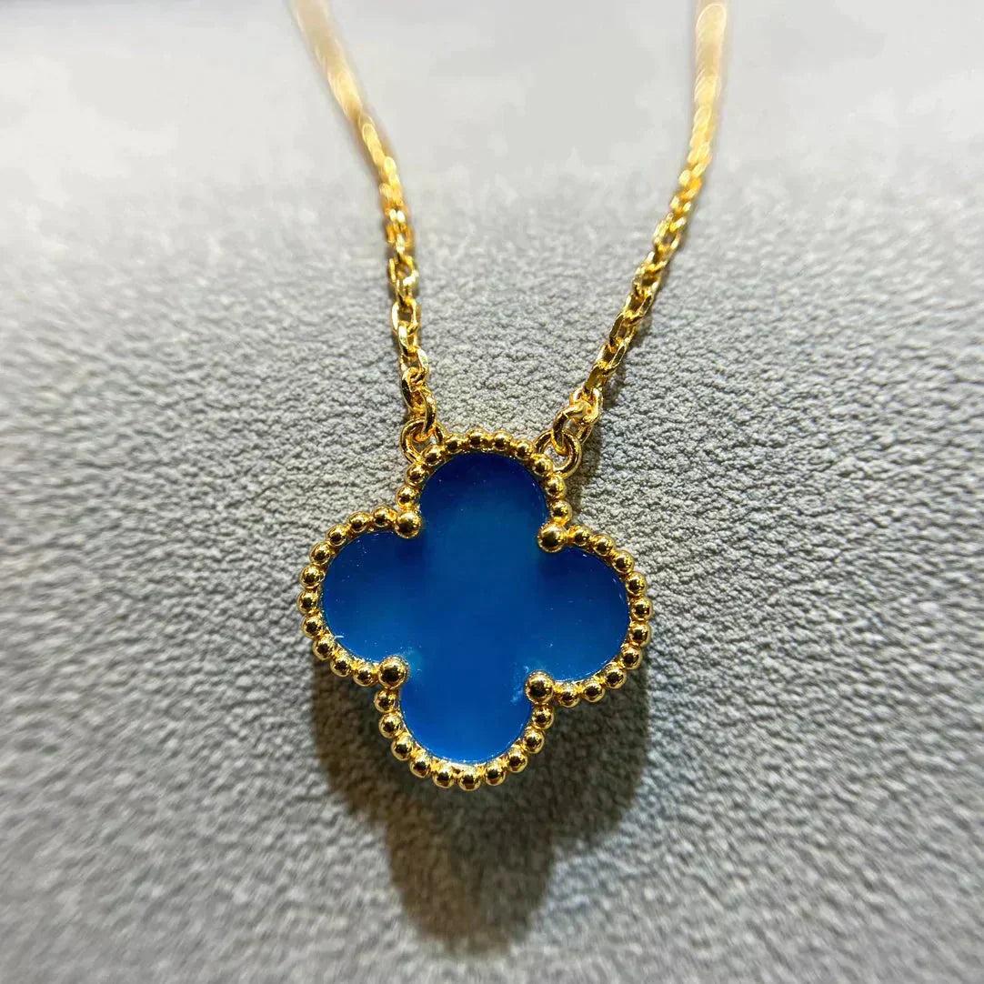[Kincade Jewelery]Kincade 15MM BLUE AGATE NECKLACE