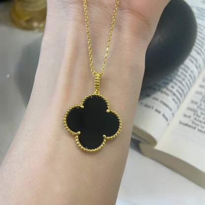 [Kincade Jewelery]Kincade 25MM NECKLACE GOLD ONYX