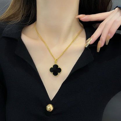 [Kincade Jewelery]Kincade 25MM NECKLACE GOLD ONYX