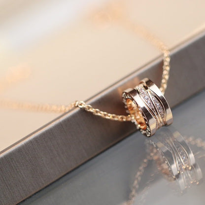 [Kincade Jewelery]ZERO 1 PINK GOLD DIAMOND NECKLACE