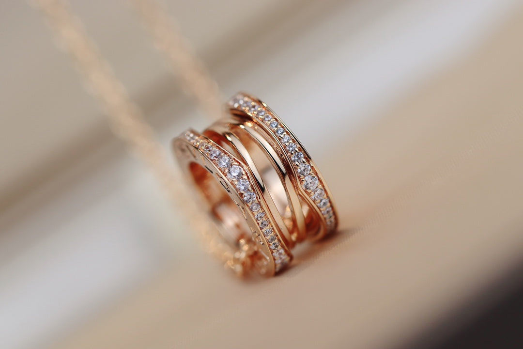 [Kincade Jewelery]ZERO 1 PINK GOLD NECKLACE