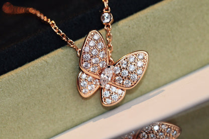 [Kincade Jewelery]BUTTERFLY DIAMOND NECKLACE