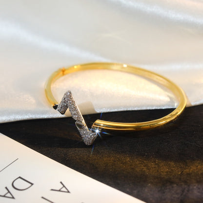 [Kincade Jewelery]VOLTE UPSITE DOWN GOLD DIAMOND BRACELET