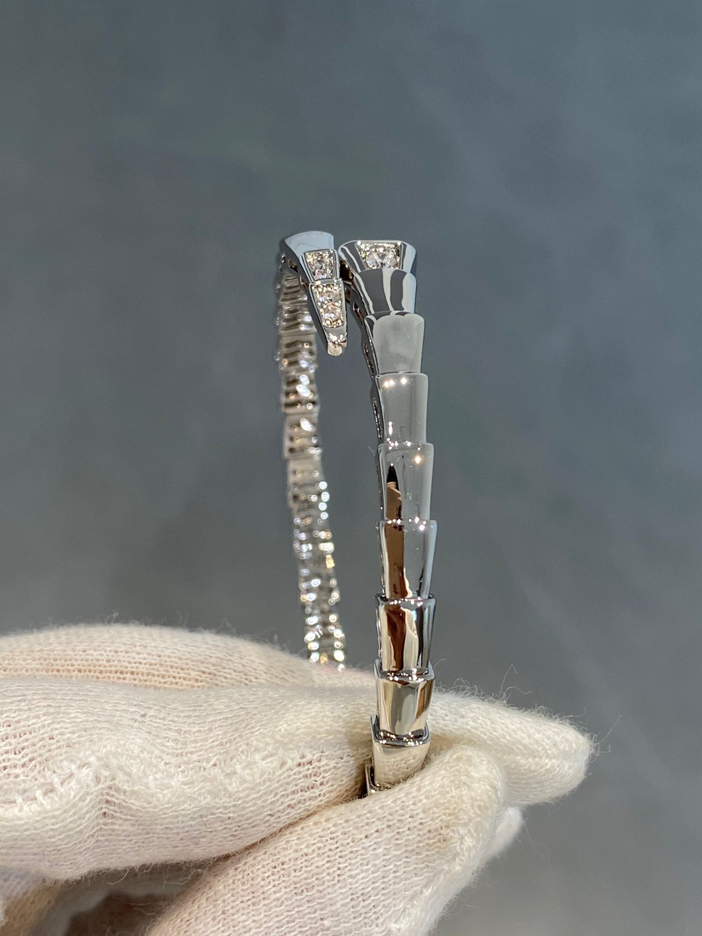 [Kincade Jewelery]SERPENTI BRACELET DIAMONDS SILVER