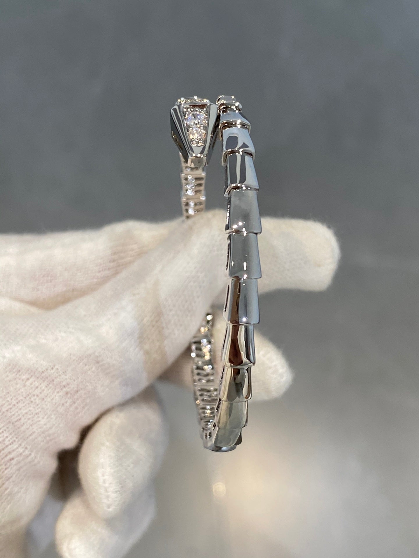 [Kincade Jewelery]SERPENTI BRACELET DIAMONDS SILVER