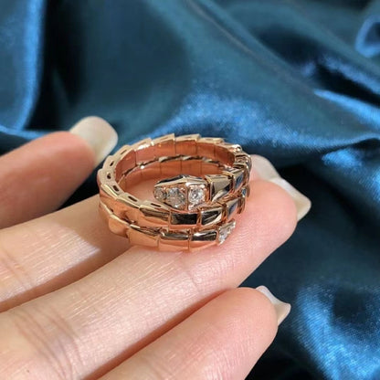 [Kincade Jewelery]SERPENTS DOUBLE ROW DIAMOND RING