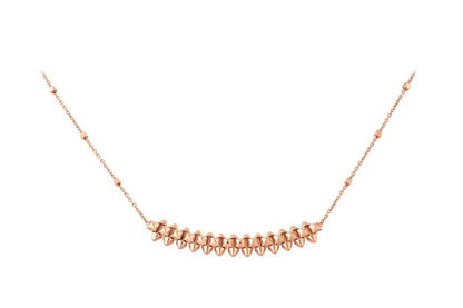 [Kincade Jewelery]CLASH PINK GOLD NECKLACE