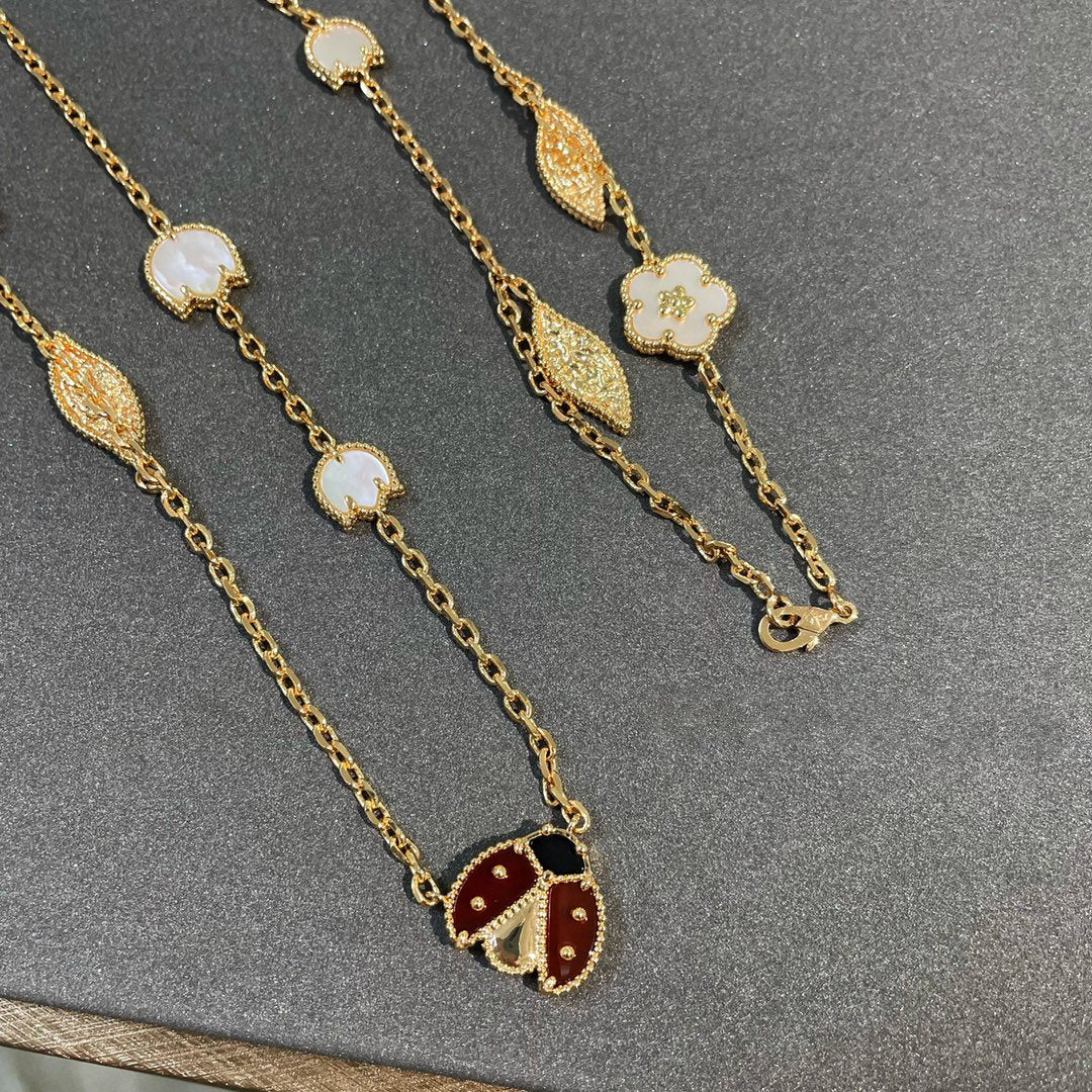 [Kincade Jewelery]LUCKY SPRING 15 MOTIFS GOLD NECKLACE