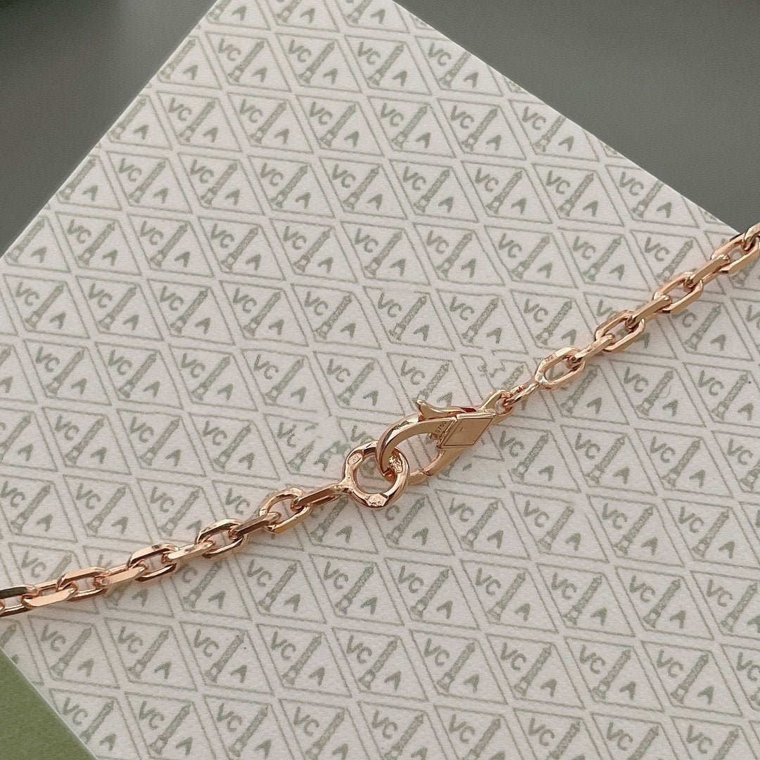 [Kincade Jewelery]LUCKY SPRING 15 MOTIFS ROSE GOLD NECKLACE