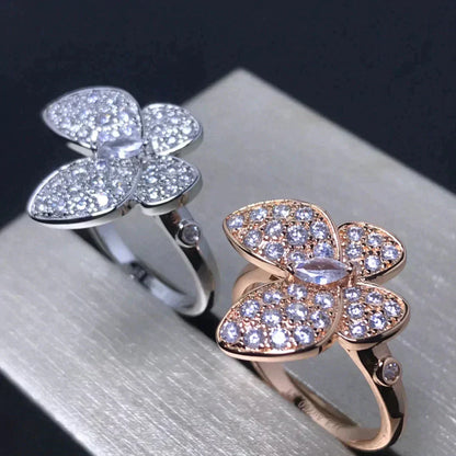 [Kincade Jewelery]BUTTERFLY PINK GOLD DIAMOND RING