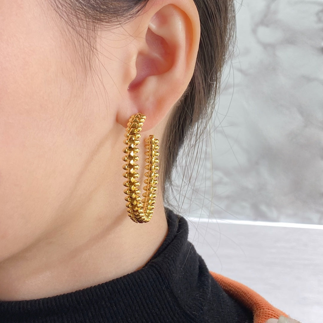 [Kincade Jewelery]CLASH LARGE HOOP EARRINGS