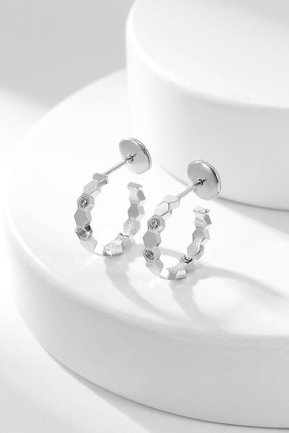 [Kincade Jewelery]BEE LOVE DIAMOND HOOP EARRINGS