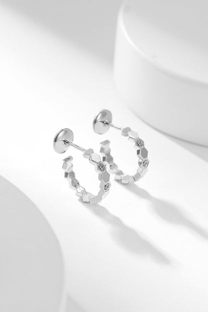 [Kincade Jewelery]BEE LOVE DIAMOND HOOP EARRINGS