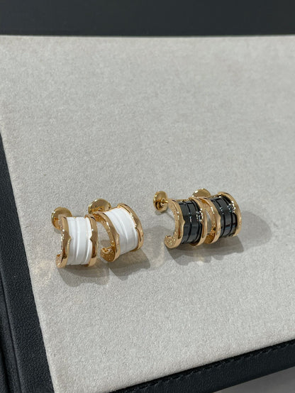 [Kincade Jewelery]ZERO 1 PINK GOLD CERAMIC EARRINGS