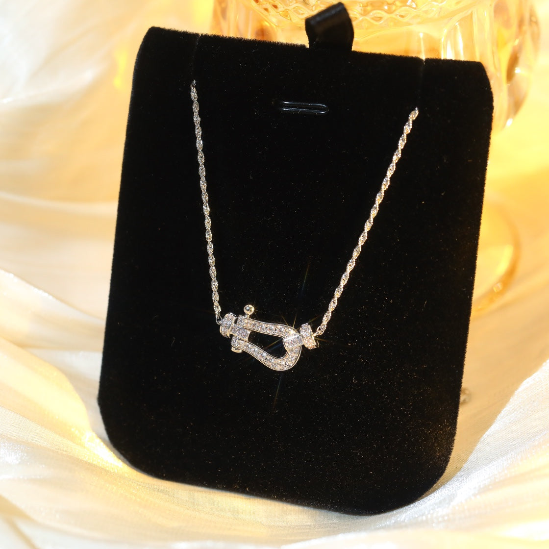 [Kincade Jewelery]FORCE 10 DIAMOND SILVER NECKLACE MINI MODEL