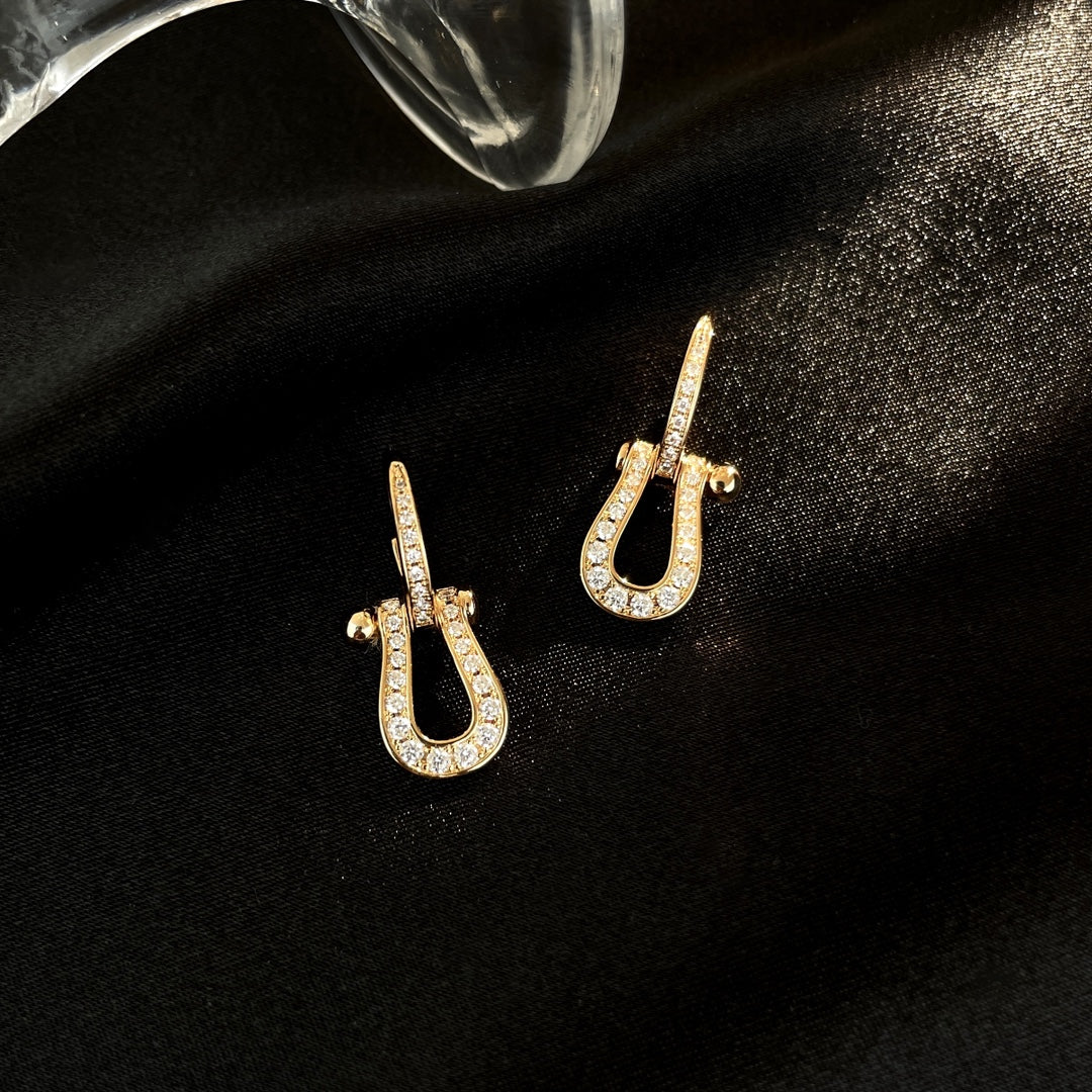 [Kincade Jewelery]FORCE 10 FULL DIAMOND DROP EARRINGS MEDIUM MODEL