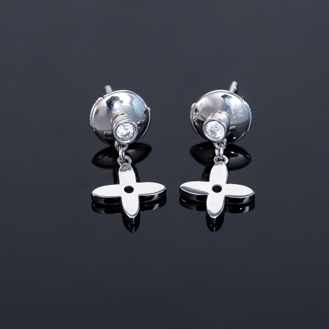 [Kincade Jewelery]VIDYLLE SILVER DIAMOND MINI DROP EARRINGS
