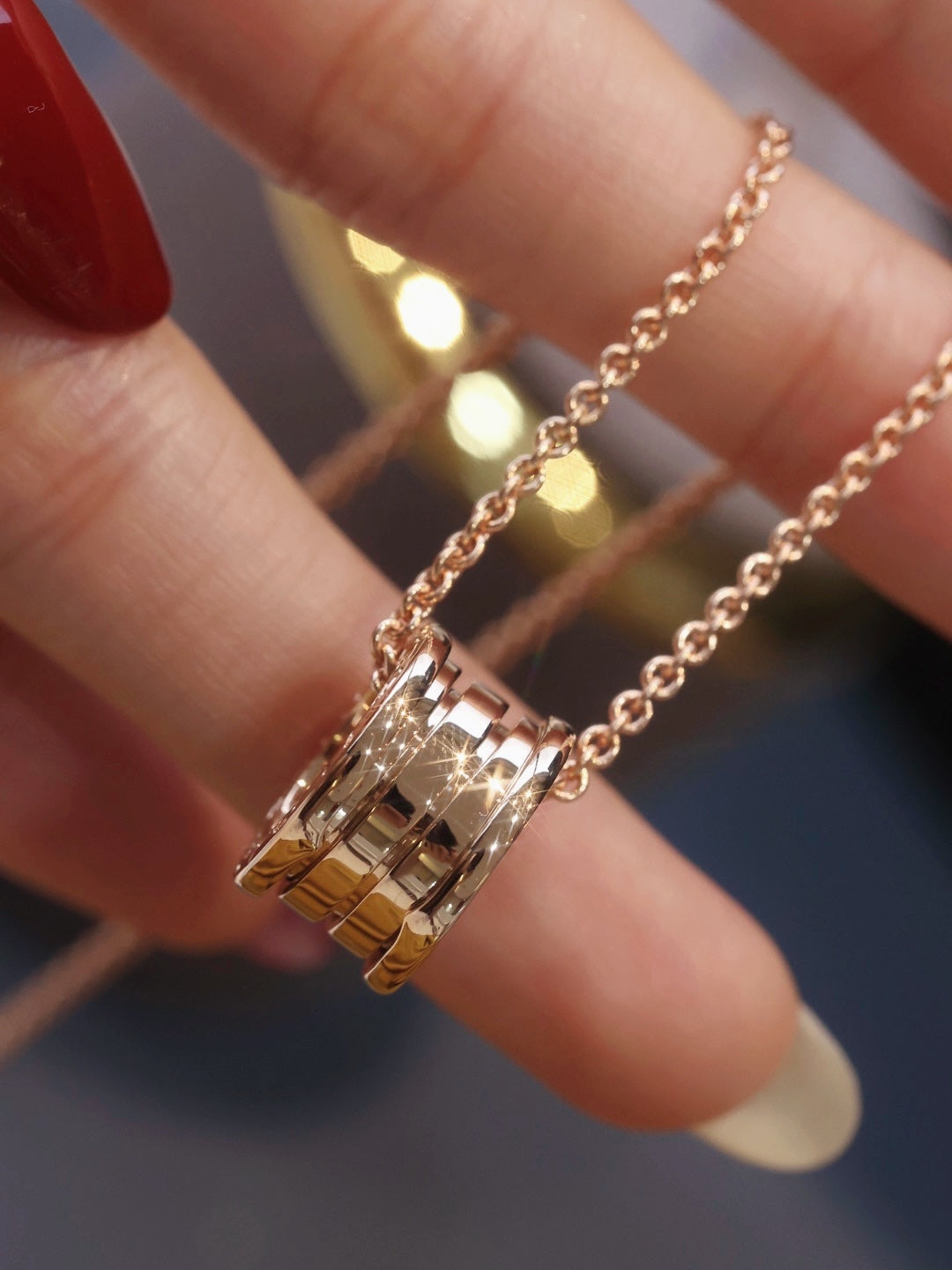 [Kincade Jewelery]ZERO 1 PINK GOLD NECKLACE