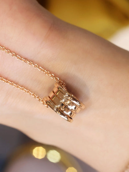 [Kincade Jewelery]ZERO 1 PINK GOLD NECKLACE