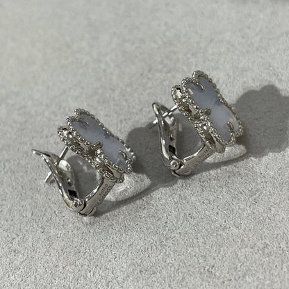 [Kincade Jewelery]Kincade CHALCEDONY SILVER STUD EARRINGS