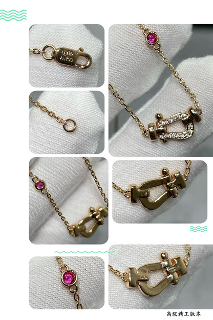[Kincade Jewelery]FORCE 10 DIAMOND PINK GOLD NECKLACE