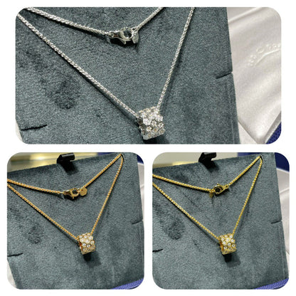 [Kincade Jewelery]BEE LOVE DIAMOND PAVED 3 ROW NECKLACE