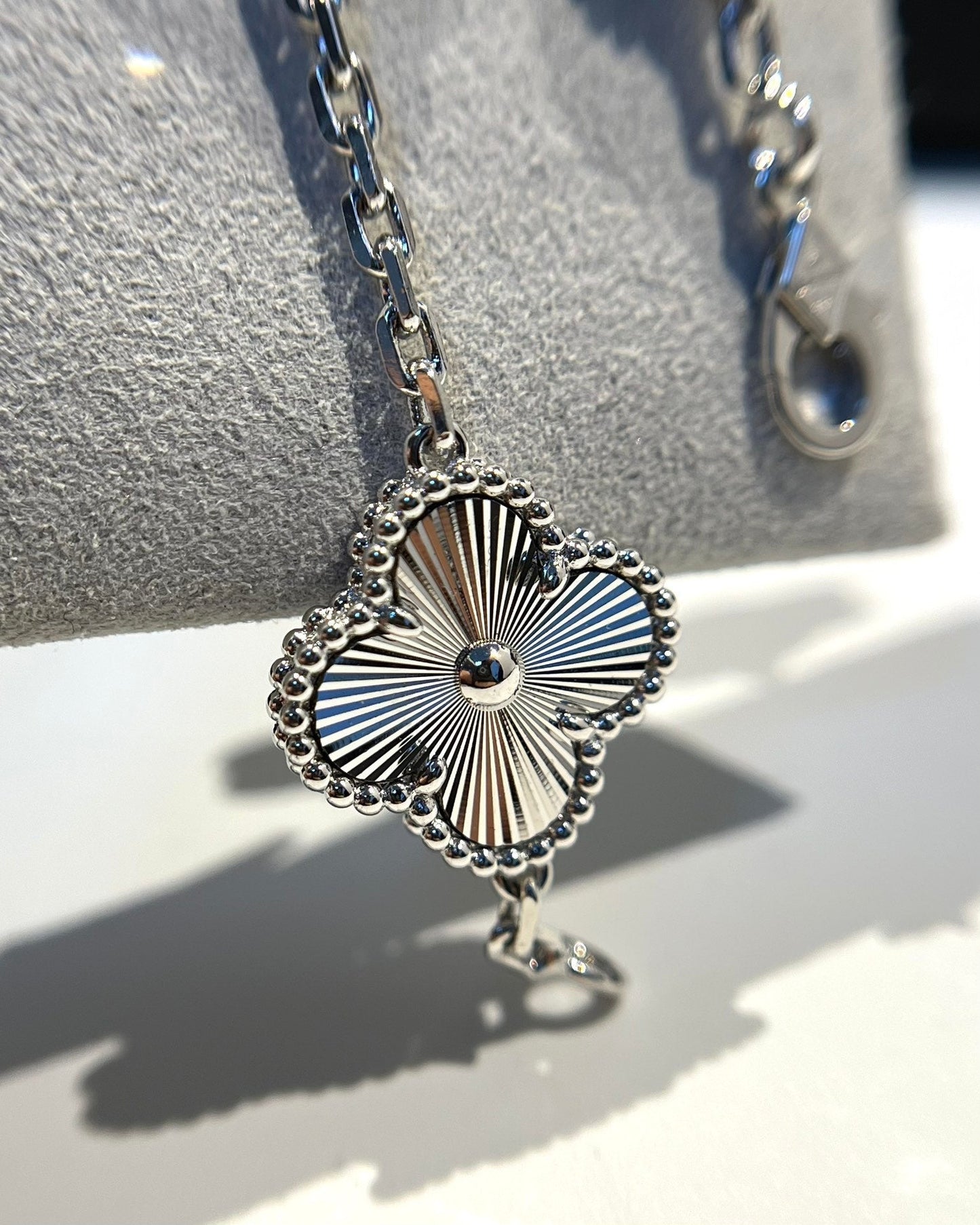 [Kincade Jewelery]Kincade 5 MOTIF SILVER DIAMOND BRACELET