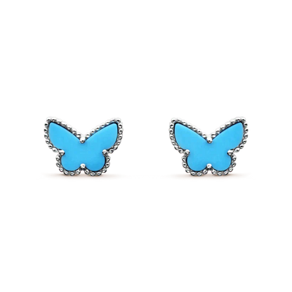 [Kincade Jewelery]BUTTERFLY TURQUOISE EARRINGS SILVER