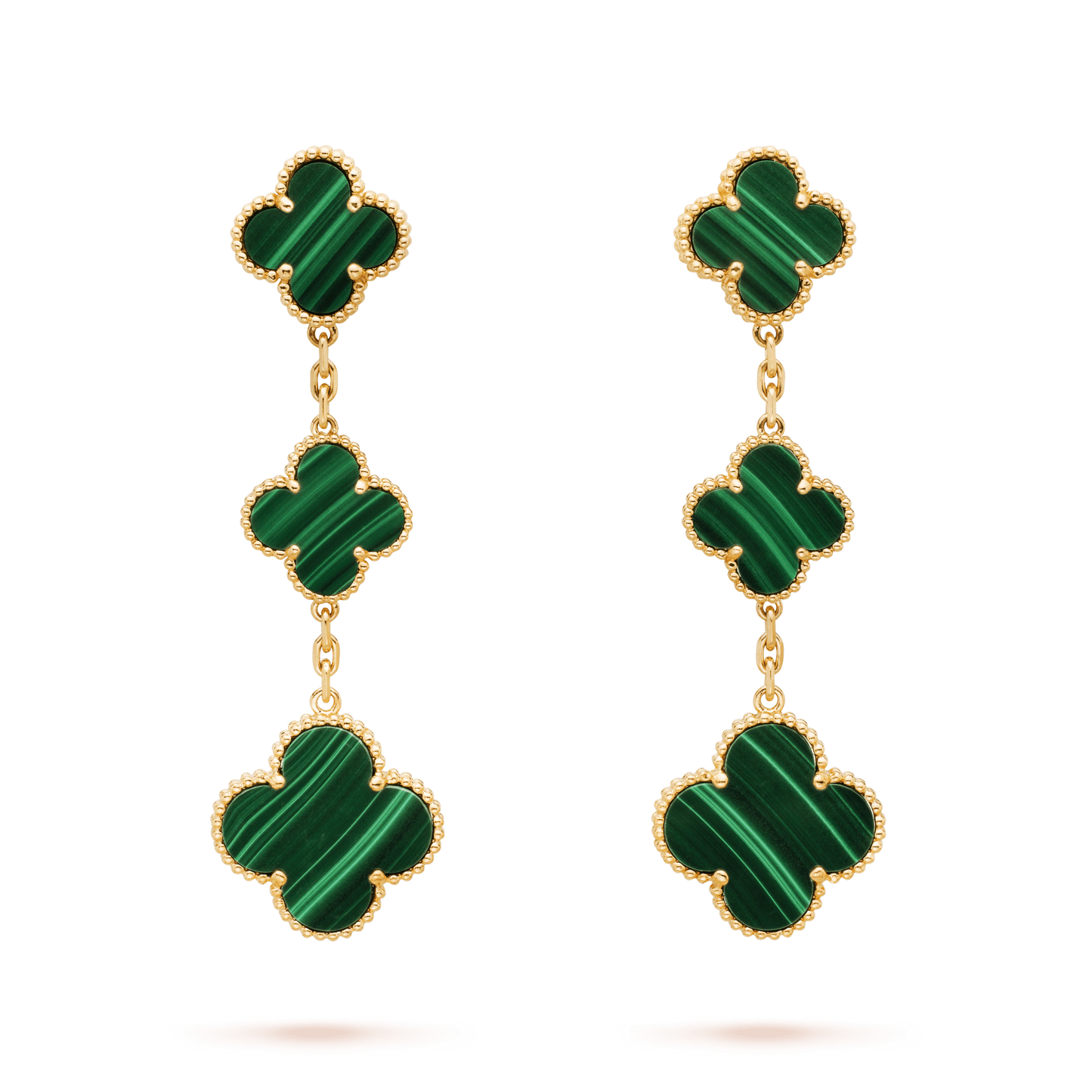 [Kincade Jewelery]Kincade MALACHITE 3 MOTIFS GOLD