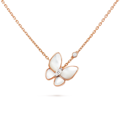 [Kincade Jewelery]BUTTERFLY MOP DIAMOND NECKLACE