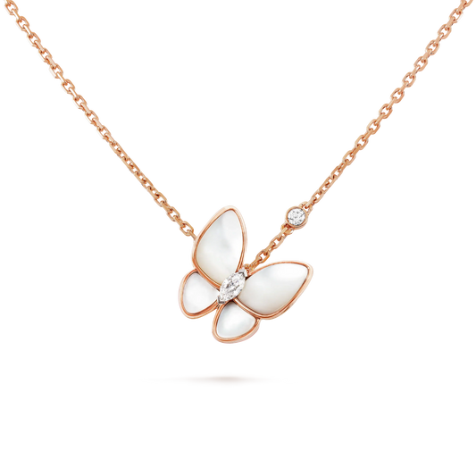 [Kincade Jewelery]BUTTERFLY MOP DIAMOND NECKLACE