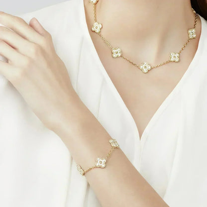 [Kincade Jewelery]Kincade 5 MOTIFS  FULL DIAMOND BRACELET