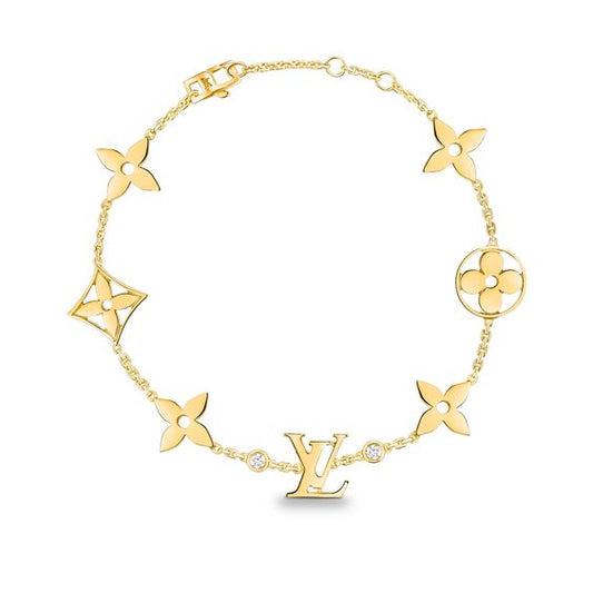 [Kincade Jewelery]STAR AND SUN 7 MOTIFS GOLD BRACELET