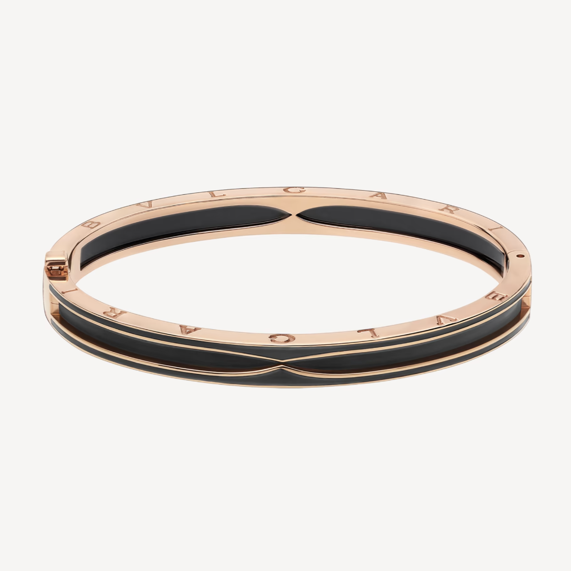 [Kincade Jewelery]ZERO 1 PINK GOLD WITH MATTE BLACK CERAMIC BRACELET