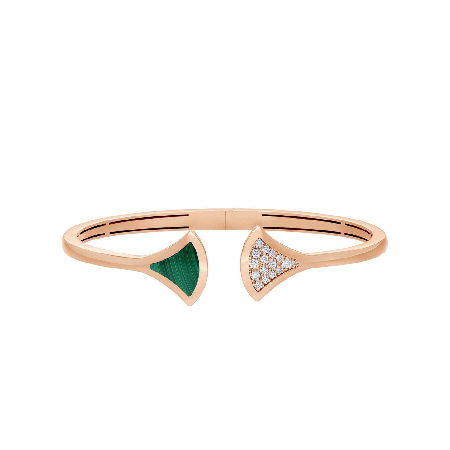 [Kincade Jewelery]DREAM BRACELET OPEN MALACHITE PINK GOLD