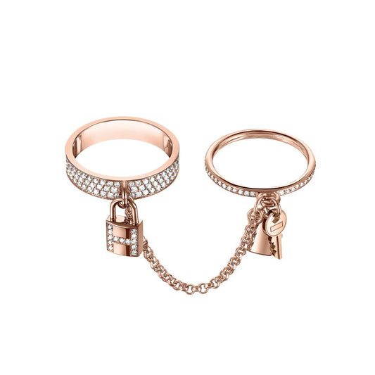[Kincade Jewelery]HM KELLY CLOCHETTE DOUBLE RING IN  WITH DIAMONDS