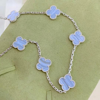 [Kincade Jewelery]Kincade 10 MOTIFS PURPLE CHALCEDONY NECKLACE