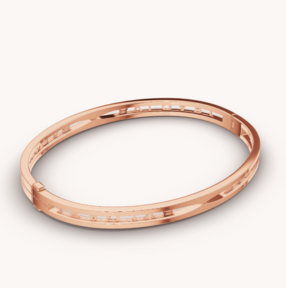 [Kincade Jewelery]ZERO 1 SPIRAL LOGO PINK GOLD BRACELET