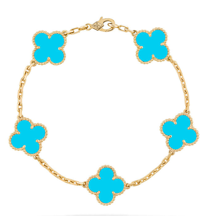 [Kincade Jewelery]Kincade 5 MOTIFS TURQUOISE BRACELET
