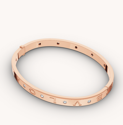 [Kincade Jewelery]ZERO 1 PINK GOLD 12 DIAMONDS BRACELET