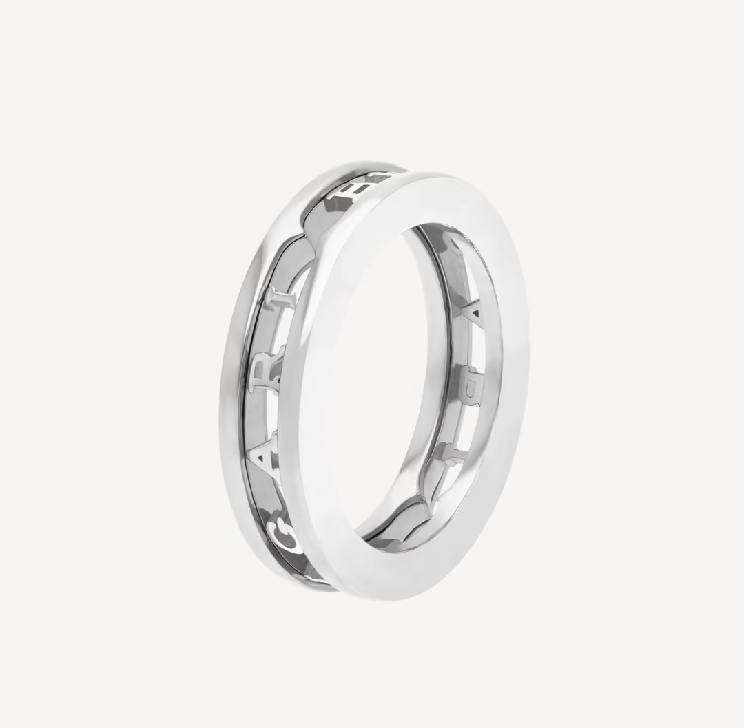 [Kincade Jewelery]ZERO 1 ONE-BAND WITH OPENWORK LOGO SPIRAL RING