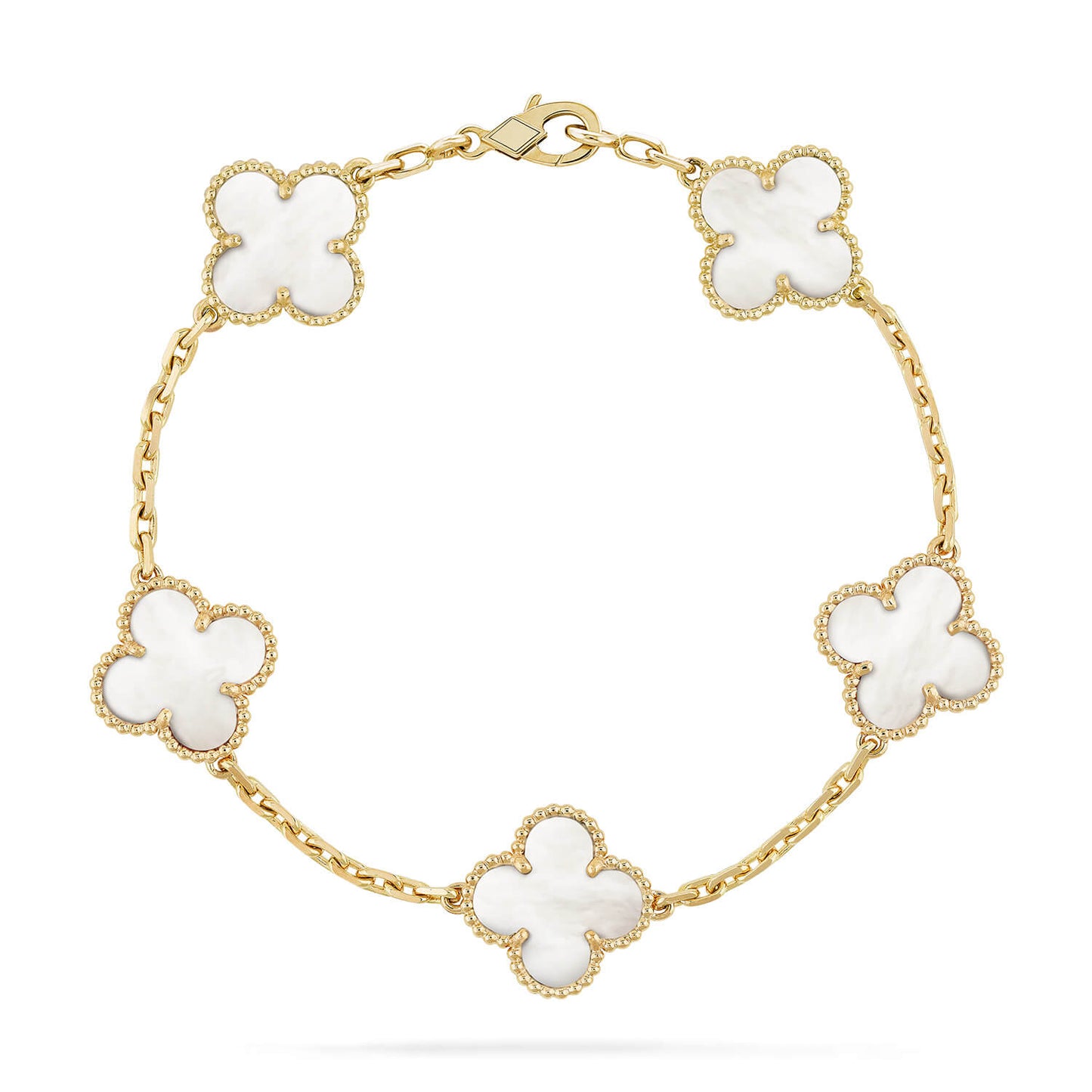[Kincade Jewelery]Kincade  5 MOTIF WHITE MOP BRACELET