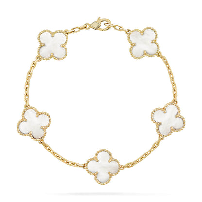 [Kincade Jewelery]Kincade  5 MOTIF WHITE MOP BRACELET
