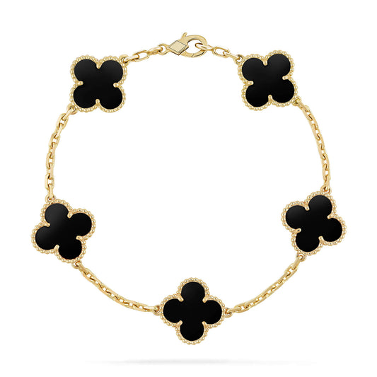 [Kincade Jewelery]Kincade  5 MOTIFS BLACK ONYX BRACELET