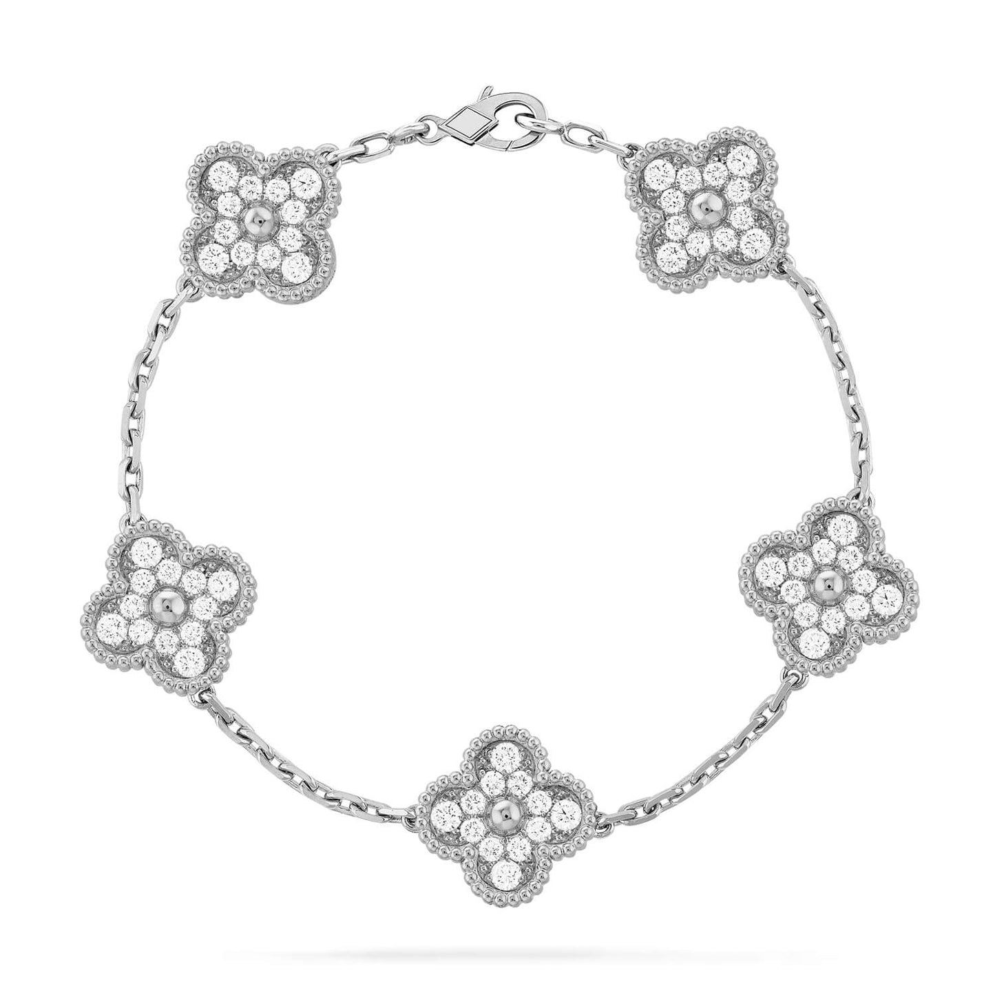 [Kincade Jewelery]Kincade 5 MOTIFS  DIAMOND BRACELET SILVER