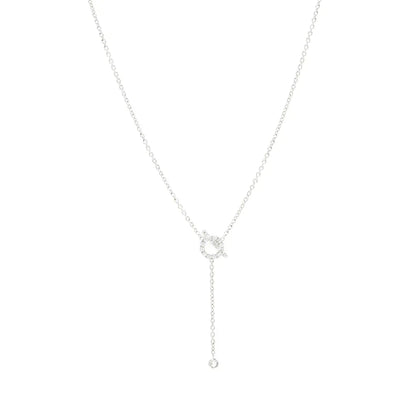 [Kincade Jewelery]FINESSE SILVER DIAMOND NECKLACE