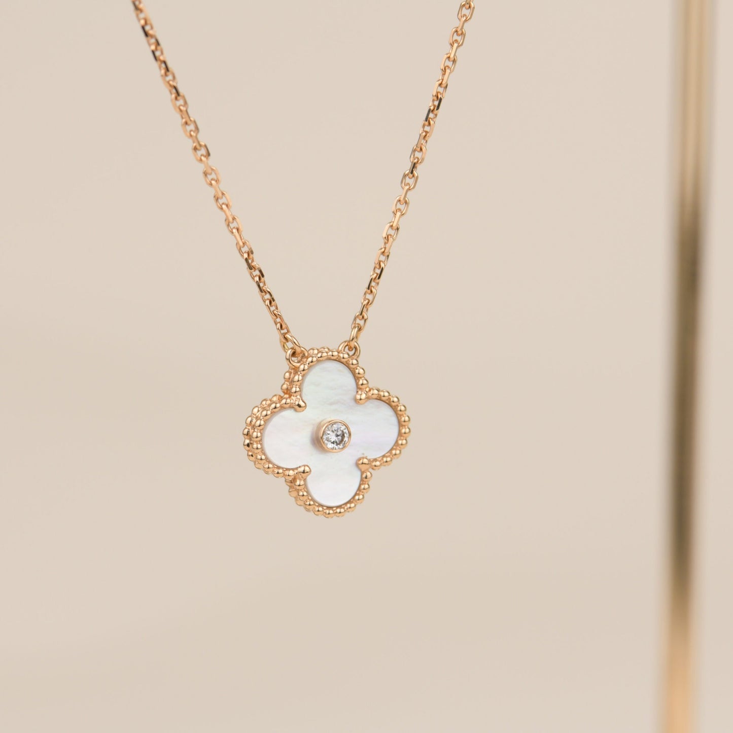 [Kincade Jewelery]Kincade 15MM DIAMOND WHITE FRITILLARIA NECKLACE