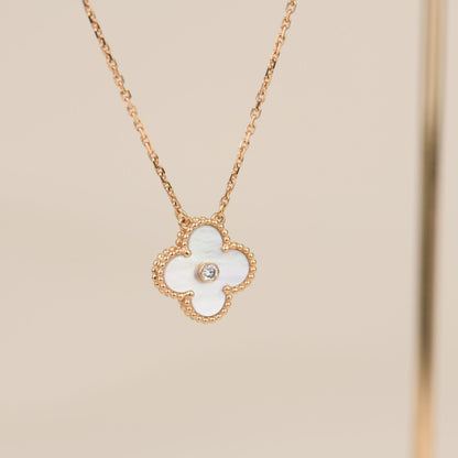 [Kincade Jewelery]Kincade 15MM DIAMOND WHITE FRITILLARIA NECKLACE